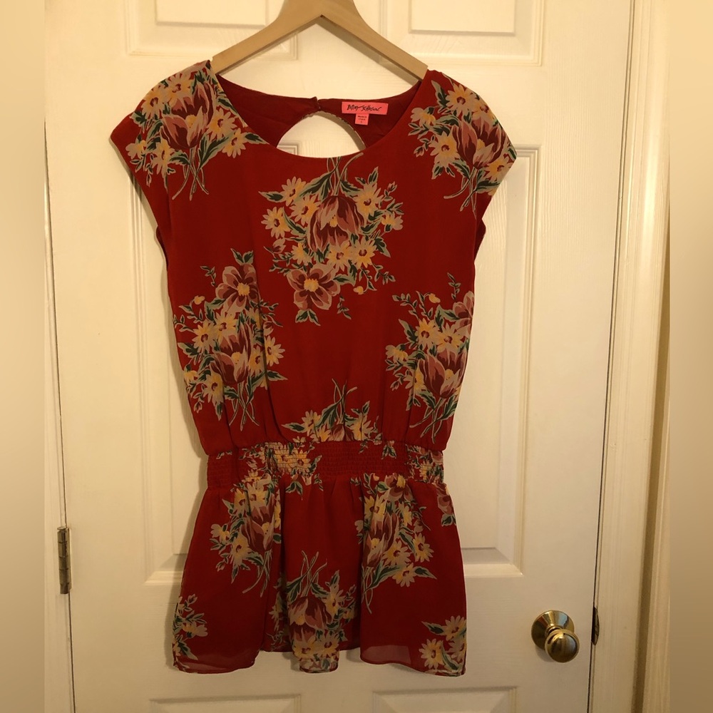 Unique floral Betsy Johnson dress